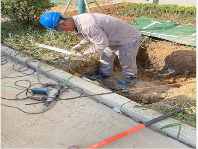 馬鞍山九華東路二期電力工井，保護(hù)管工程